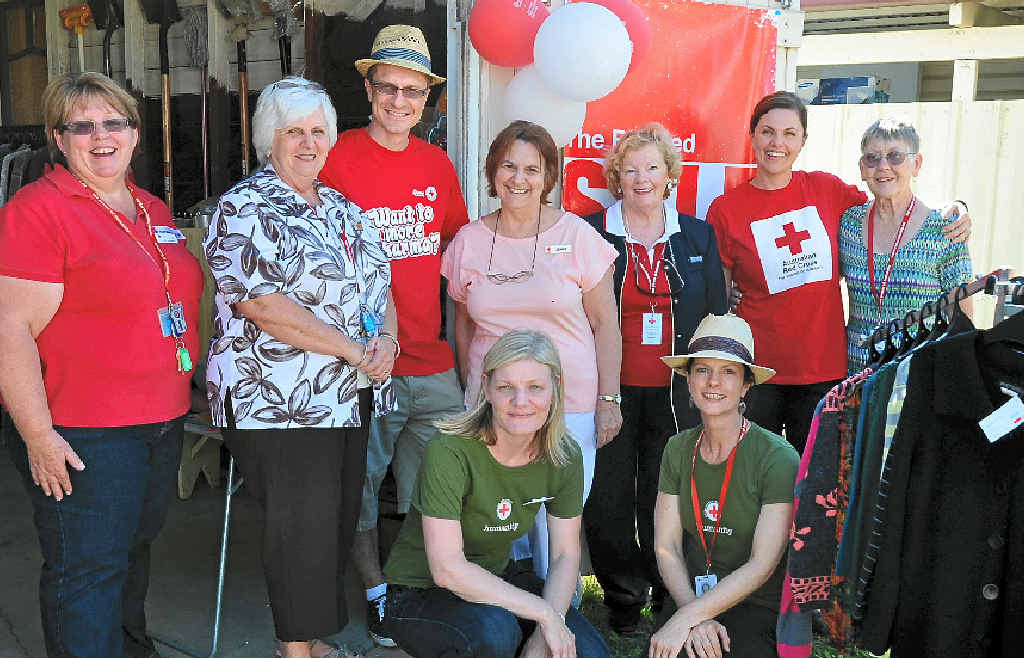 THE TEAM: Joanne McKinnon, Kay Jones, Graeme English, Jenny Stark, Margaret Carden, Michelle Stook, Carmel Hayden, (front) Mel Patterson and Chris Steel.